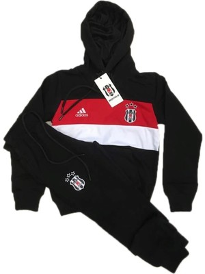 5-16 Yaş Arası Penye Kumaş Kapüşonlu Spor Eşofman Takım