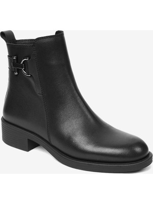 Greyder Kadın Siyah Hakiki Deri Topuklu Bot 4K2UB59155