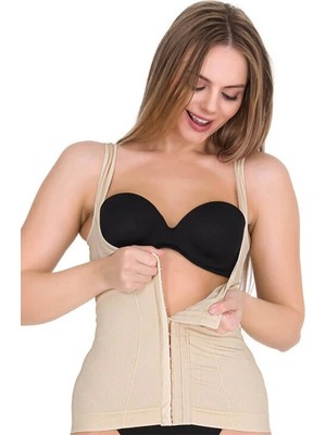 Kalın Askılı Agraflı Göğüs Altı Yelek Korse 6206