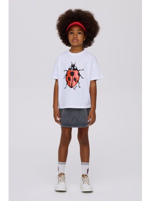 Tyess Kız Çocuk Beyaz Tshirt