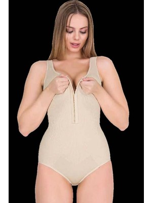 Kalın Askılı Agraflı Body Korse 9109