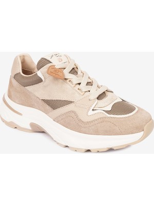 Greyder Kadın Vizon Hakiki Deri Spor Ayakkabı 4K2SA34120