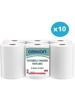Omnisoft 10 Koli 21 cm Fotoselli Hareketli Kağıt Havlu 60 Rulo