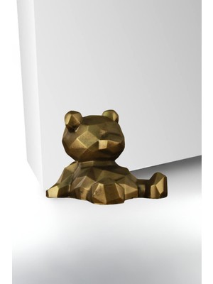 Evene Kapı Stoperi Altın Eskitme Renk Dekoratif Kapı Tutucu Durdurucu Model 7