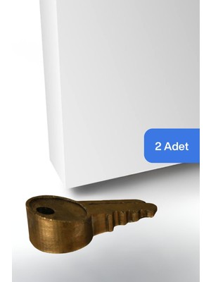 Evene Kapı Stoperi Altın Eskitme Renk Dekoratif Kapı Tutucu Durdurucu 2 Adet Model 5