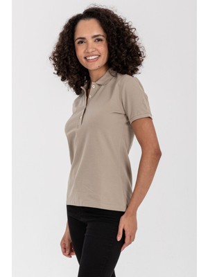 Closus Bej Polo Yaka Regular Fit T-Shirt