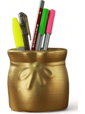 Evene   Masa Kalemliği Organizer Altın Renk Model 8