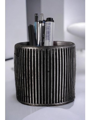 Starlightning   Masa Kalemliği Organizer Gümüş Eskitme Renk Model 1