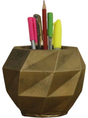 Evene   Masa Kalemliği Organizer Altın Eskitme Renk Model 20