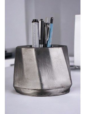 Starlightning   Masa Kalemliği Organizer Gümüş Eskitme Renk Model 17