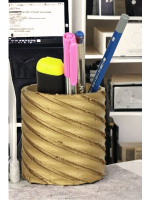 Starlightning   Masa Kalemliği Organizer Altın Renk Model 6