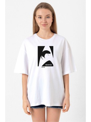 Star Trek Spock Fascinating Beyaz Kadın Oversize Tshirt