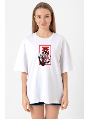 The Mad Titan Thanos Beyaz Kadın Oversize Tshirt