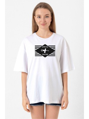 Cowboy Bebop Hammer Head Beyaz Kadın Oversize Tshirt