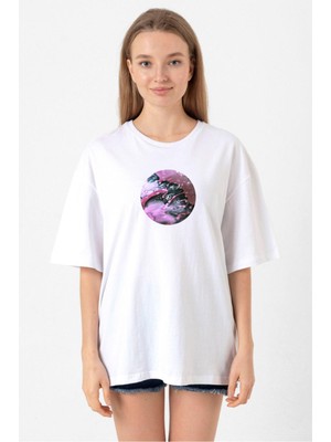 Linkin Park From Zero Beyaz Kadın Oversize Tshirt