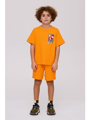 Nebbati Erkek Çocuk Oranj Tshirt