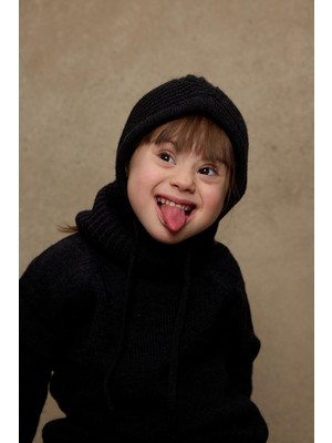 Ipli Çocuk Kar Beresi Siyah