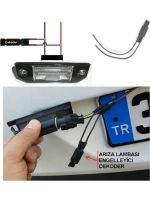 Vw Golf 7 Uyumlu Beyaz LED Plaka Lambası Ampul Seti T10 W5W