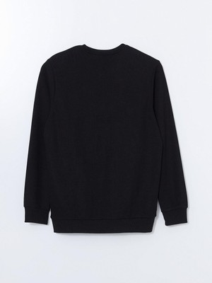 Lcwaıkıkı Classic Bisiklet Yaka Uzun Kollu Erkek Sweatshirt