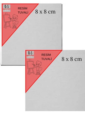 2 Adet 15*15CM Kare Resim Tuvali, Öğrenci Tuali Tüval