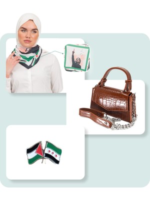 3'lü El Çantası ve Suriye Aksesuarları Seti SE100009