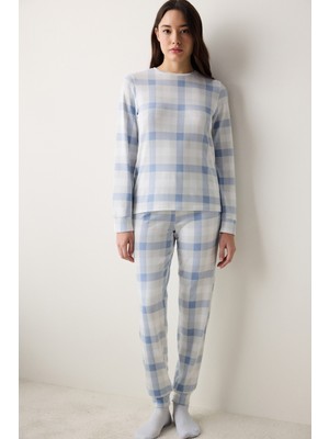 Penti Sleepy Gingham Termal Pantolon Pijama Takımı