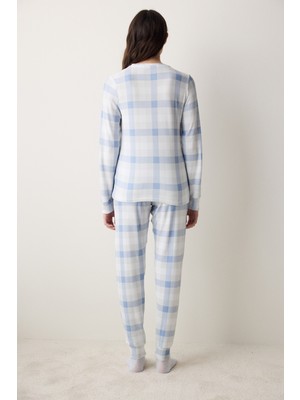 Penti Sleepy Gingham Termal Pantolon Pijama Takımı