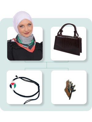 4'lü El Çantası ve Filistin Aksesuarları Seti SE100006