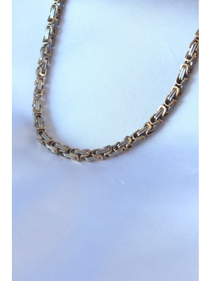 Skygo 316L Çelik Mix Renk Kral Zincir Model Erkek Kolye - TJ-ERK1321