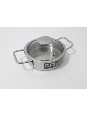 14 cm Kapaklı Çelik Sahan Yemek Isıtma Yemek Saklama Sahanı