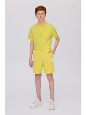 Nebbati Bg Store Erkek Çocuk Sarı Şort