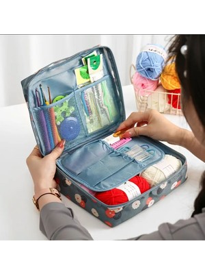 Ozn Aksesuar Yeni Başlayanlar Için Tığ Başlangıç Seti, Iplik, Iğne ve Çanta ile Komple, Kendin Yap Örgü Kiti