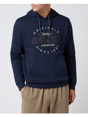 Jack & Jones Erkek Sweatshırt 12198426-NAVY