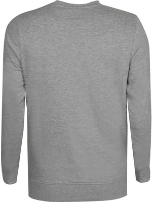 Jack & Jones Erkek Sweatshırt 12155835-LIGHT-GREY