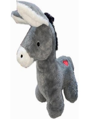 Peluş 35 cm Kalpli Eşek PL62953