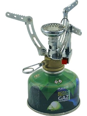 Orcamp Orgaz Çakmaklı Mikro Cep Ocak + Kamp Gaz Kartuşu 450 gr Set - Orcamp KTS450 + CK194