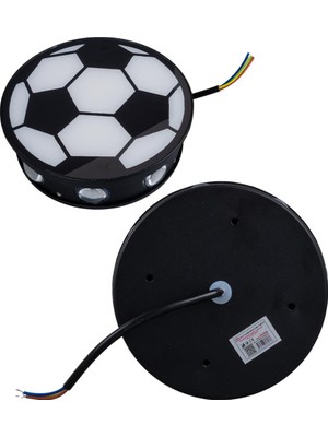 Powermaster PM-24456 Gün Işığı - Kırmızı Futbol Topu Dekoratif LED Duvar Aplik