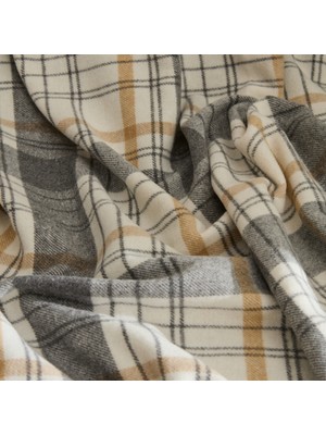 Karaca Home Flanel Throw Tv Battaniyesi Bej/siyah