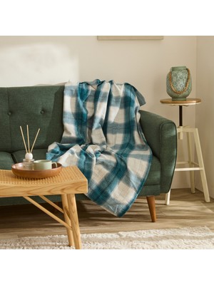 Karaca Home Flanel Throw Tv Battaniyesi Turkuaz