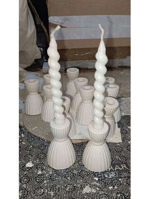 Burgulu Mum Vanilya Kokulu 6lı Set