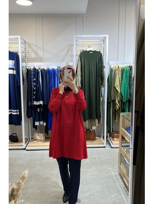 Famelin Beli Lastikli Dar Paça Pantolon 1578 Lacivert