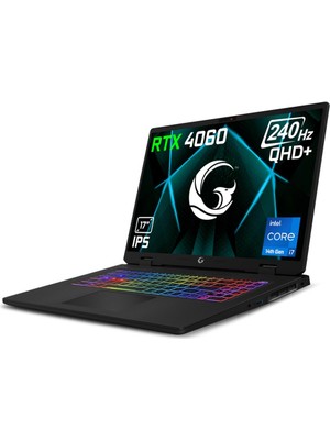 Game Garaj Slayer4 7XL-4060 C2 Intel I7 14700HX 32GB 1tb RTX4060 17" Qhd 240Hz IPS Dos Dizüstü Bilgisayar