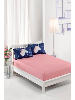 Pes Lastikli Çarşaf Seti Tek Kişilik Magicunicorn Laci