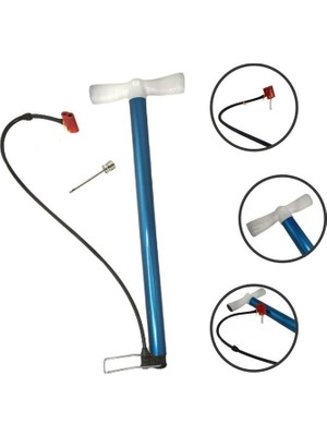 Mubx Ultra Güçlü Bisiklet Pompası Top Pompası Metal Gövdeli Pompa