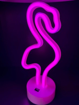 3D Neon LED Işıklı Masaüstü Pilli ve Kablolu Dekoratif Gece Lambası