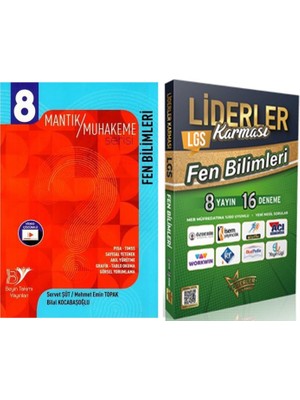 Beyin Takımı Yayınları 8. Sınıf Fen Bilimleri Mantık Muhakeme Serisi ve Liderler Karması 8 Yayın 16 Deneme Seti 2 Kitap