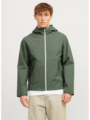 Jack & Jones JJADAM LIGHT JACKET HOOD Yeşil Erkek Ceket