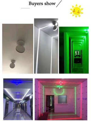 LED Duvar Lambası Pencere Pervazı Işığı Rgb Işıklar Ev Kapı Çerçevesi Koridor Balkon Garaj Otel Aydınlatma Dekoratif Işıklar 12W (Yurt Dışından)