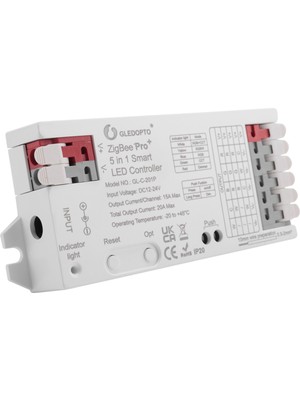 Gledopto Zigbee 3.0 LED Kontrol Cihazı 5'li 1 Kısıcı 12V 24V 20A Rgb/rgbw/rgbcct/cct LED Şerit Işık Alexa Tuya Akıllı Uygulama (Yurt Dışından)