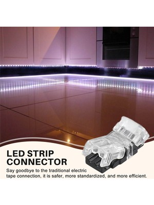 20 Adet 2pin LED Şerit Konnektörleri Su Geçirmez 8mm LED Terminal Konnektörü LED Şerit Işık WS2811 WS2812B Şerit (Yurt Dışından)